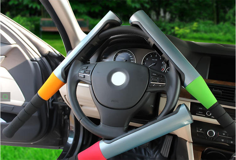 B<i></i>aseball Bat Steering Lock - A3 Steel Universal Car Anti-Theft Security Device - The Supplies Wholes